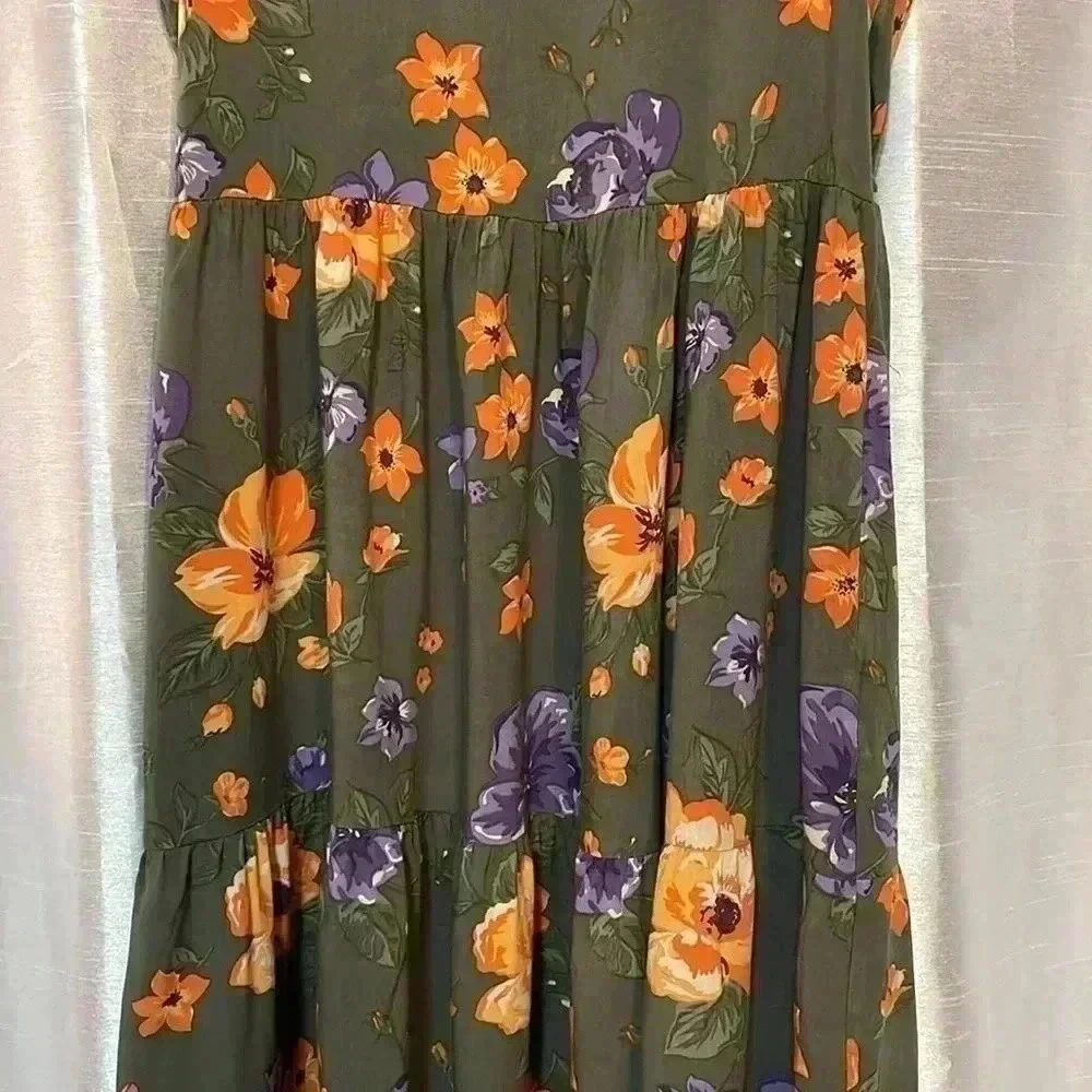 Darling Blueberi Boulevard Girl’s XL Floral Sleeveless Dress